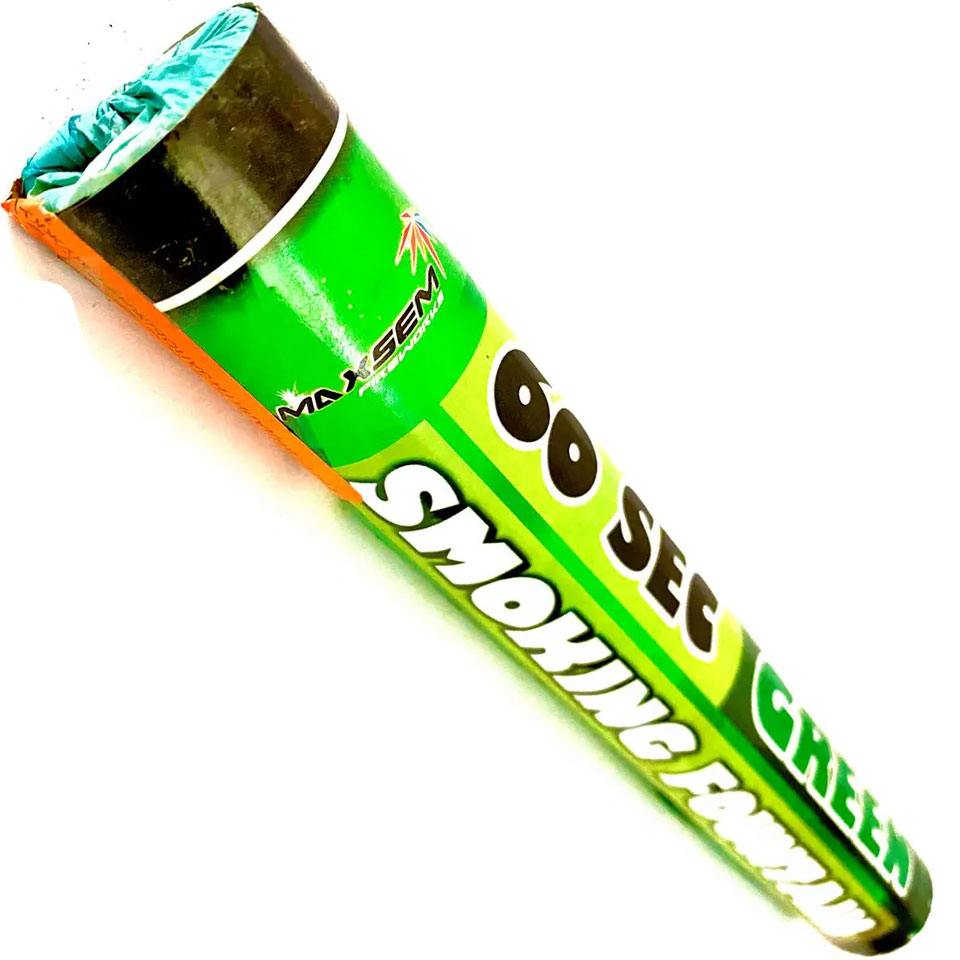 Кольоровий дим МА0512 Green зелений Smoking Fontain, 60 сек, ТМ Maxsem